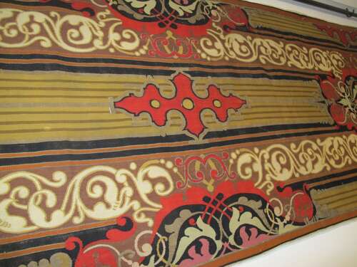 Fine European Wool And Metal Thread Tapestry Panel, 3.32m X 0.96m
