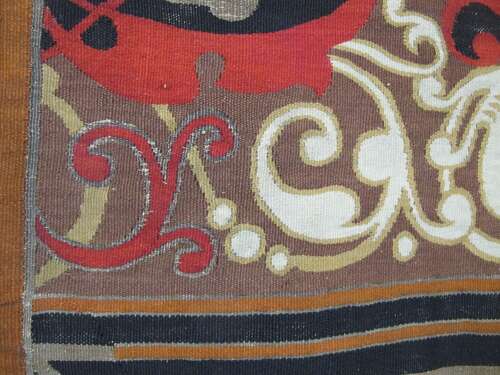 Fine European Wool And Metal Thread Tapestry Panel, 3.32m X 0.96m