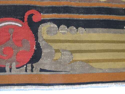 Fine European Wool And Metal Thread Tapestry Panel, 3.32m X 0.96m
