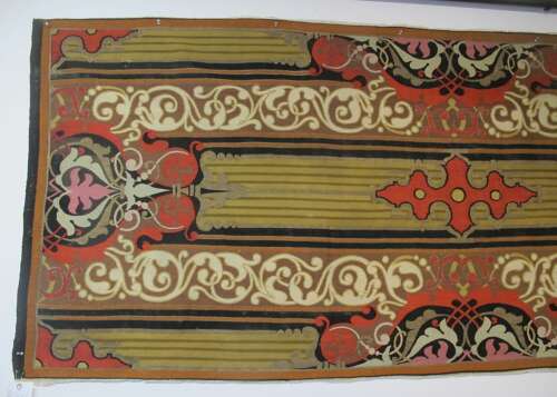 Fine European Wool And Metal Thread Tapestry Panel, 3.32m X 0.96m