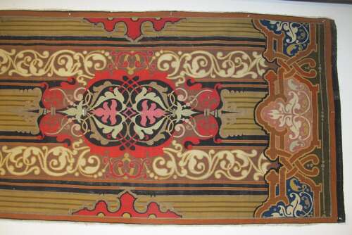 Fine European Wool And Metal Thread Tapestry Panel, 3.32m X 0.96m