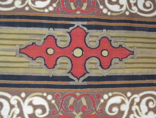 Fine European Wool And Metal Thread Tapestry Panel, 3.32m X 0.96m
