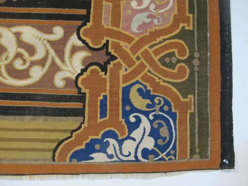 Fine European Wool And Metal Thread Tapestry Panel, 3.32m X 0.96m