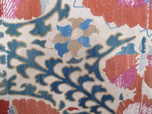 Silk Embroidered Suzani, Circa 1850, 2.14m X 1.56m