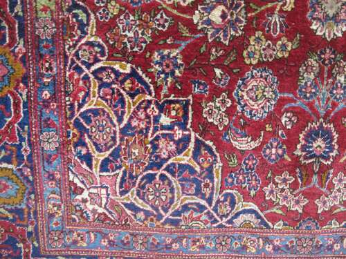 Fine Silk Kashan Rug, Central Persia, Circa 1930, 2.10m X 1.28m