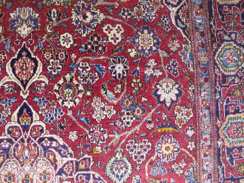 Fine Silk Kashan Rug, Central Persia, Circa 1930, 2.10m X 1.28m