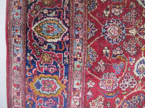 Fine Silk Kashan Rug, Central Persia, Circa 1930, 2.10m X 1.28m