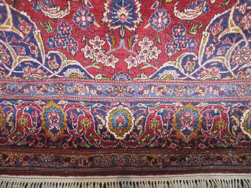 Fine Silk Kashan Rug, Central Persia, Circa 1930, 2.10m X 1.28m