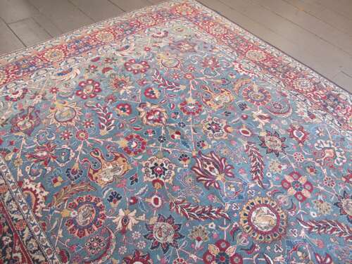 Part-silk Teheran Carpet,Early 20th Century, 3.23m X 2.08m