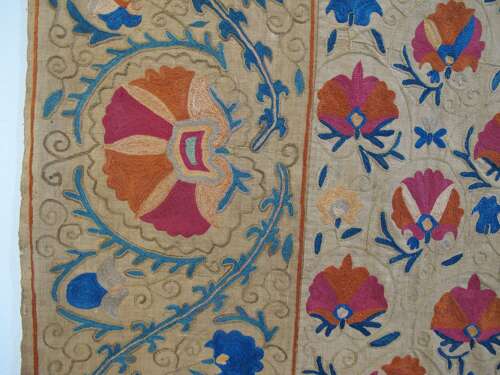 Fine Bokhara Suzani, Uzbekistan, Circa 1860, 2.32m X 1.78m