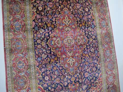 Fine Silk Kashan Rug, Central Persia, Circa 1910, 2.01m X 1.22m
