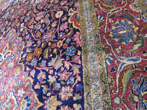Fine Silk Kashan Rug, Central Persia, Circa 1910, 2.01m X 1.22m
