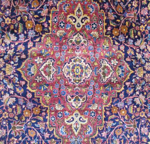 Fine Silk Kashan Rug, Central Persia, Circa 1910, 2.01m X 1.22m