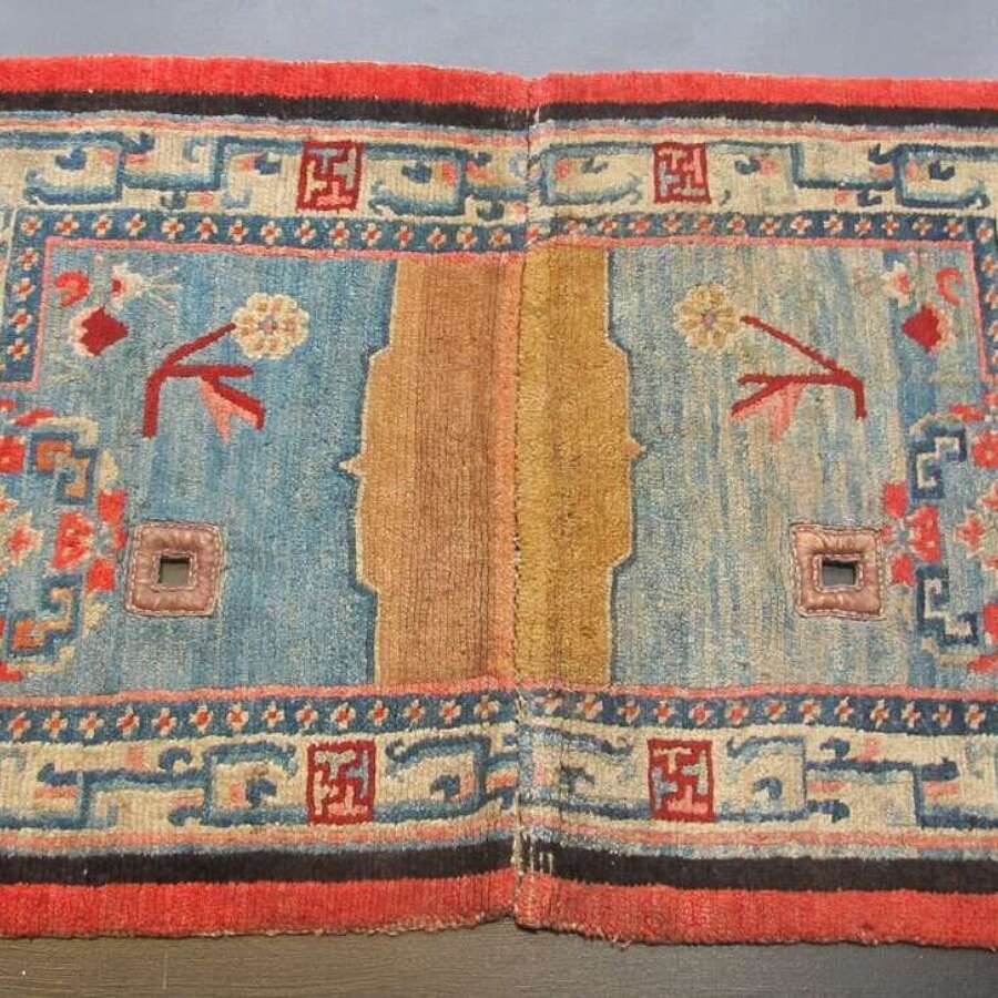 Tibetan Saddle Cover, Late 19th Century, 1.31m X 0.65m