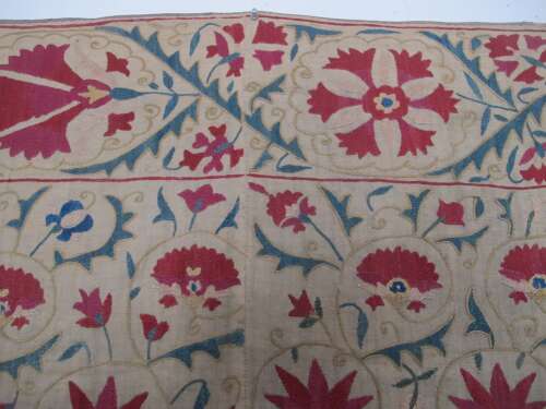 Gemlike Bokhara Suzani, Uzbekistan, Circa 1850, 1.38m X 1.08m