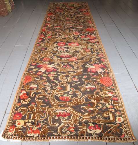 Karabagh Runner With European Design, Caucasus, Circa 1870, 4.57m X 1.17m