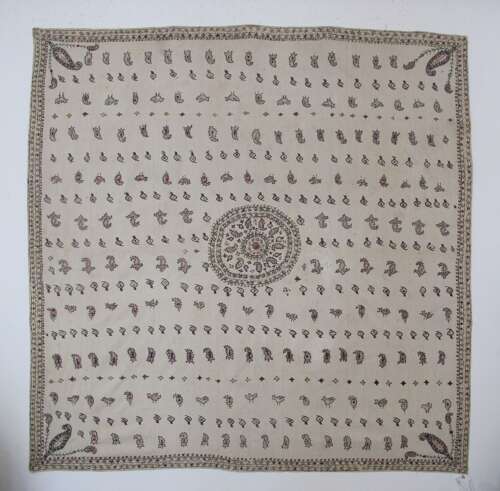 Persian Zoroastrian Embroidery, Circa 1870, 1.87m X 1.89m