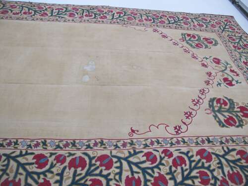 Fine Bokhara Suzani With Architectural Design, 2.24m X 1.40m