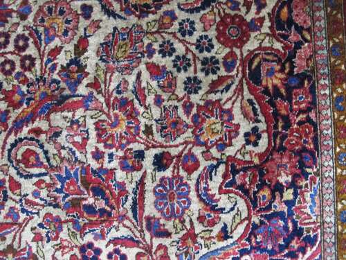 Fine Silk Kashan Rug, Persia, Circa 1920, 2.13m X 1.26m