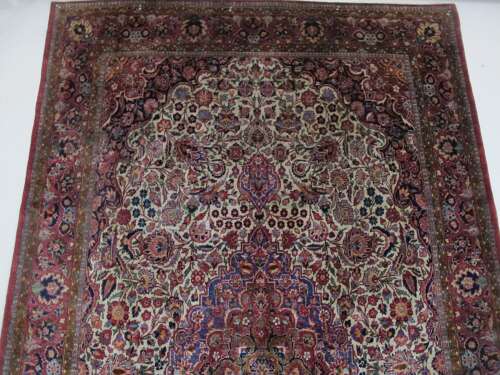 Fine Silk Kashan Rug, Persia, Circa 1920, 2.13m X 1.26m