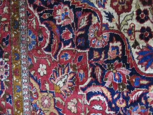 Fine Silk Kashan Rug, Persia, Circa 1920, 2.13m X 1.26m