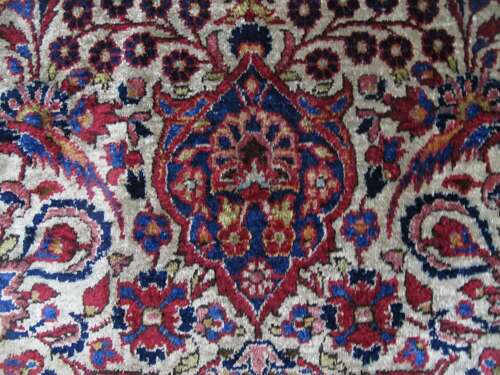 Fine Silk Kashan Rug, Persia, Circa 1920, 2.13m X 1.26m