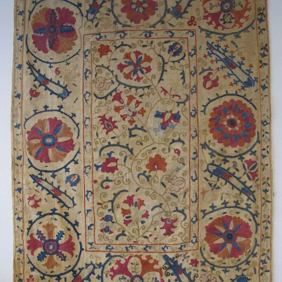 Bokhara Nim-suzani, Uzbekistan, Circa 1860, 1.36m X 0.99m