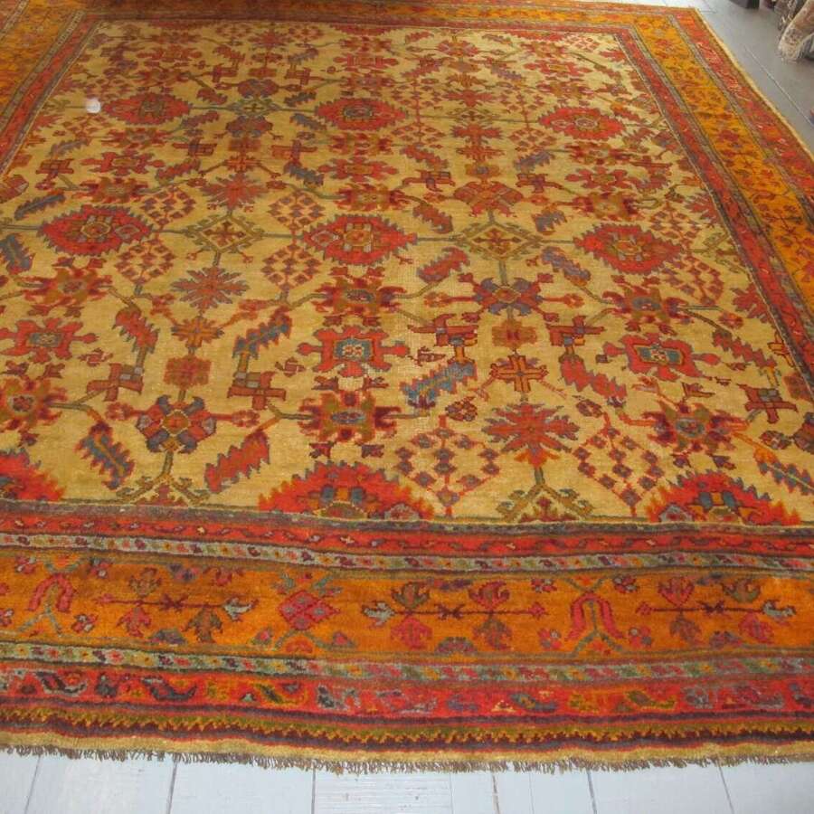 Oushak Wool Carpet, Western Turkey, Circa 1880, 4.13m X 3.67m
