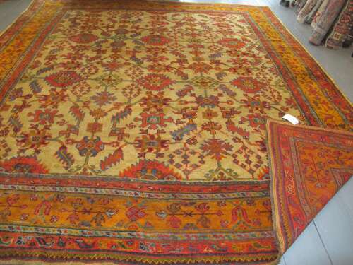 Oushak Wool Carpet, Western Turkey, Circa 1880, 4.13m X 3.67m
