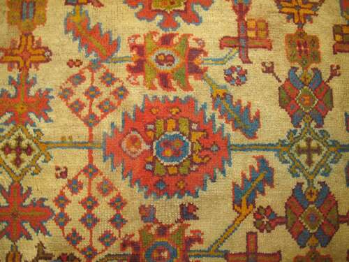 Oushak Wool Carpet, Western Turkey, Circa 1880, 4.13m X 3.67m