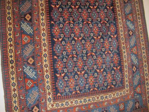 Fine Caucasian Rug, Circa 1900, 1.48m X 1.08m
