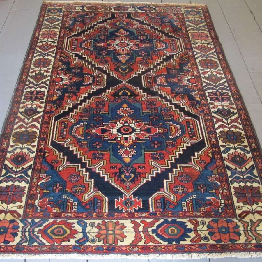 Handsome Persian Village Rug, Circa 1890, 2.02m X 1.37m