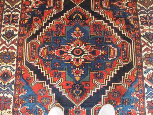 Handsome Persian Village Rug, Circa 1890, 2.02m X 1.37m
