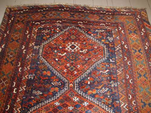 Small Persian Tribal Carpet, Circa 1900, 2.62m X 1.78m