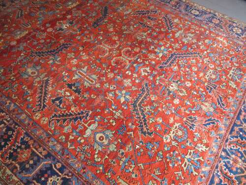 Fine Persian Karaja Carpet, Circa 1880, 3.32m X 2.85m