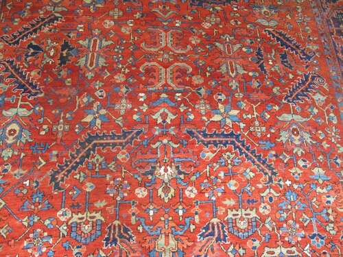 Fine Persian Karaja Carpet, Circa 1880, 3.32m X 2.85m