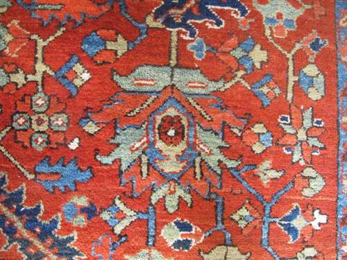 Fine Persian Karaja Carpet, Circa 1880, 3.32m X 2.85m