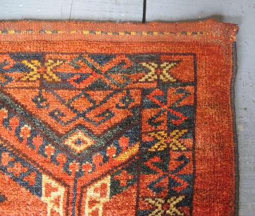 Antique Turkmen Storage Bagface, Circa 1890, 1.35m X 0.45m (52