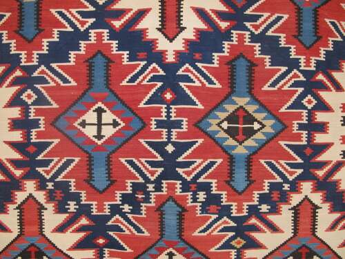 Fine Caucasian Kilim, Circa 1880, 3.18m X 1.88m (10'4