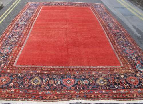 Fereghan Carpet With Plain Field, Persia, Circa 1880, 3.93m X 2.89m (12' 11