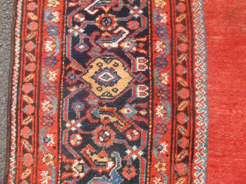 Fereghan Carpet With Plain Field, Persia, Circa 1880, 3.93m X 2.89m (12' 11