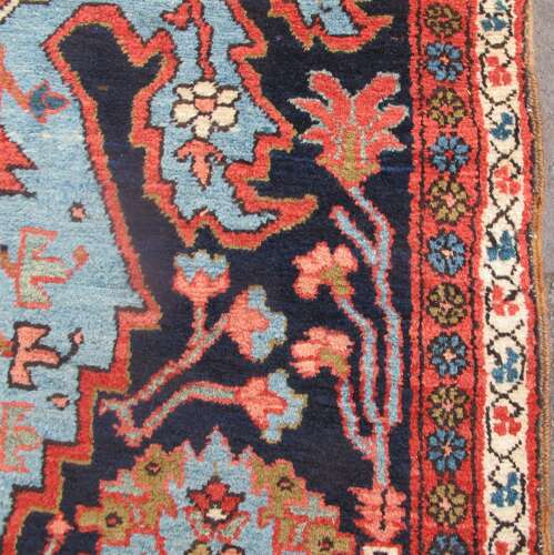 Long Persian Wool Runner, Circa 1890, 4.43m X 0.94m