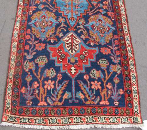 Long Persian Wool Runner, Circa 1890, 4.43m X 0.94m