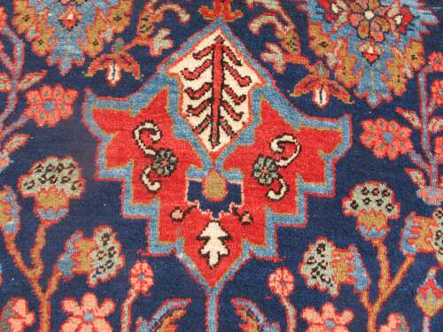 Long Persian Wool Runner, Circa 1890, 4.43m X 0.94m