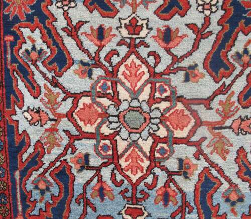 Long Persian Wool Runner, Circa 1890, 4.43m X 0.94m