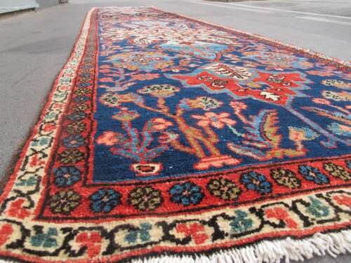Long Persian Wool Runner, Circa 1890, 4.43m X 0.94m