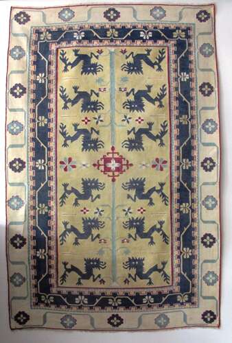Rare Indian Cotton Dhurrie, Circa 1880, 2.05m X 1.33m