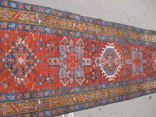 Fine Persian Heriz Long Runner, 4.39m X 0.96m