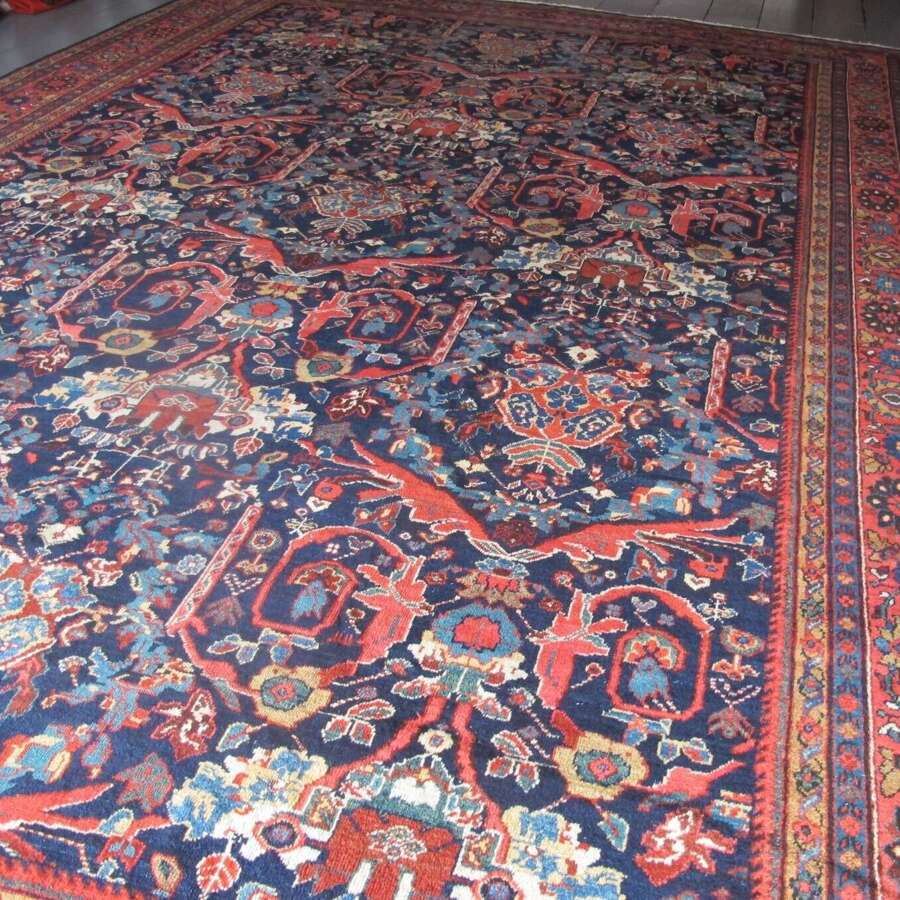 Superb Mostafi Design Antique Mahal Carpet, Circa 1900, 4.75m X 3.23m
