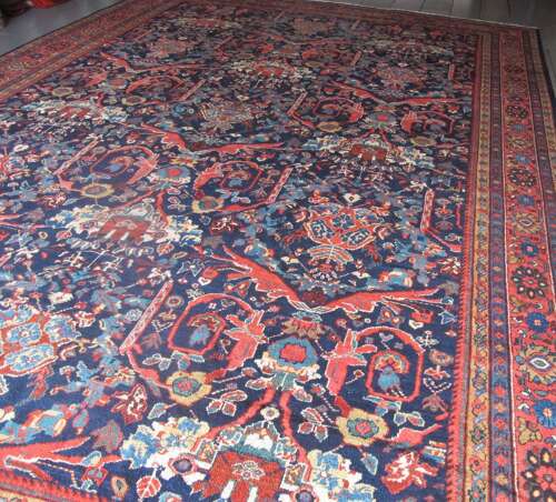 Superb Mostafi Design Antique Mahal Carpet, Circa 1900, 4.75m X 3.23m